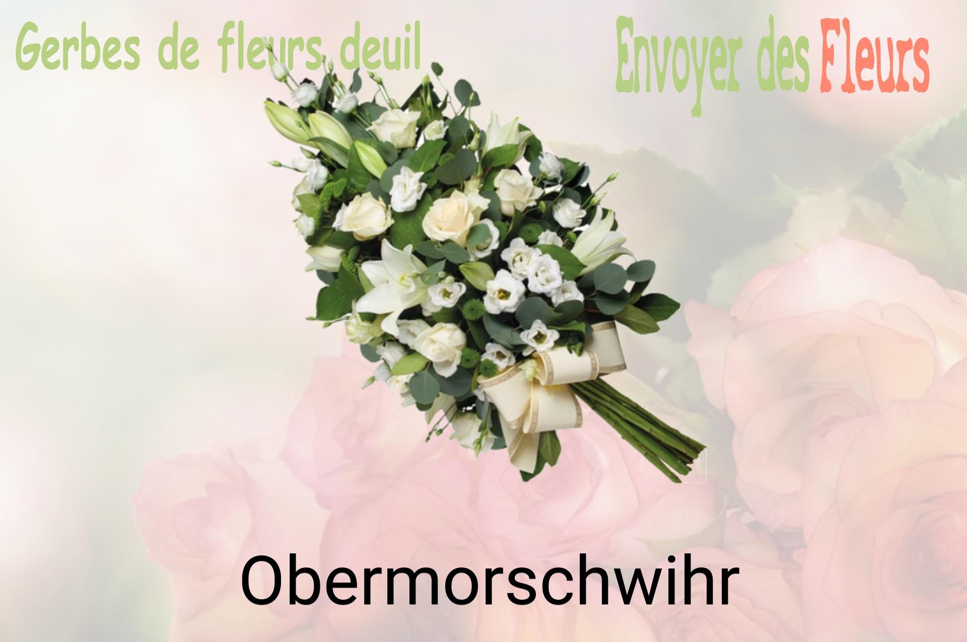 Gerbe de fleurs de deuil livrée à Obermorschwihr